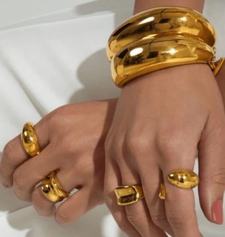 Sculpted Dome Cuff by Atelier Rive